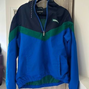 Men’s Members only pullover jacket Size XL Blue and Green